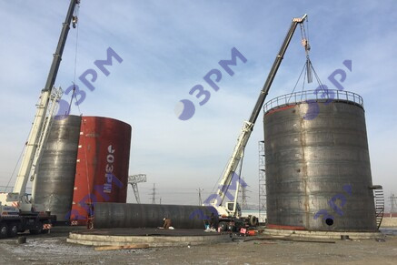 РВС-1000 м3 для светлых нефтепродуктов в Уфе - Опытный завод резервуаров и металлоконструкций