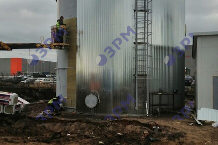 РВС-500 м3 для противопожарного запаса воды в Уфе - Опытный завод резервуаров и металлоконструкций